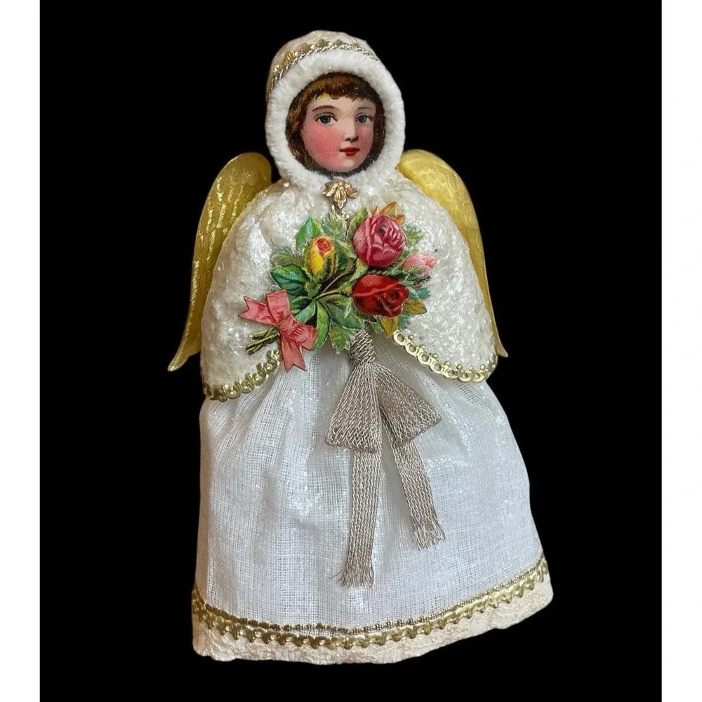 Blumchen Snow‎ Angel Victorian Style Ornament Angelic Topper Little Holly BB117